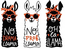 Three Lamas
