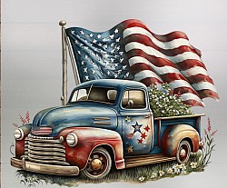 Truck & Flag
