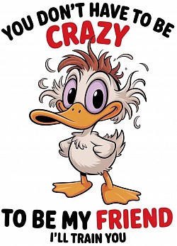 Crazy duck