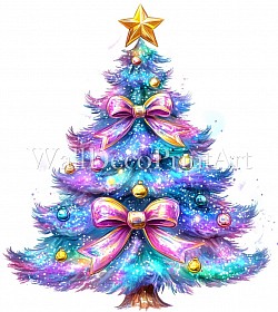 Pink & Blue Christmas Tree