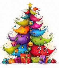 Colorful Christmas Tree