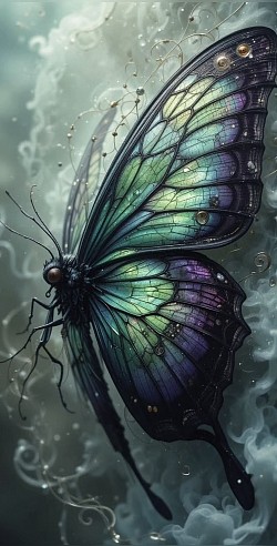 Green & Purple Butterfly